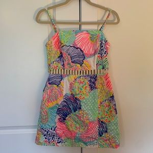 Lilly Pulitzer Ziggy Romper Multi Roar of the Seas Size 2